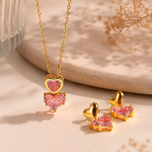 Set Corazones Rosa